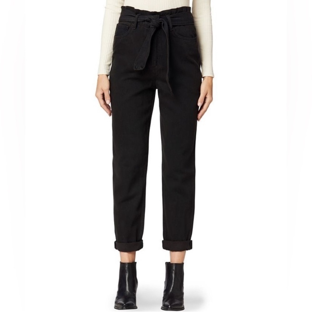 Joe's Jeans High Rise The Brinkley paper bag Black Women's Jeans